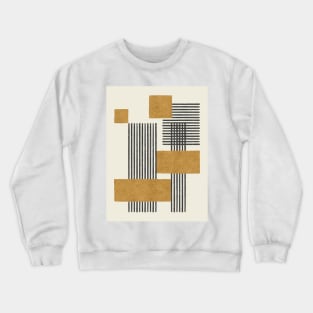 Stripes and Square Composition - Abstract Crewneck Sweatshirt